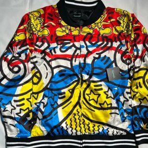 Diamond supply co. x Mickey mouse Keith Haring bomber jacket
